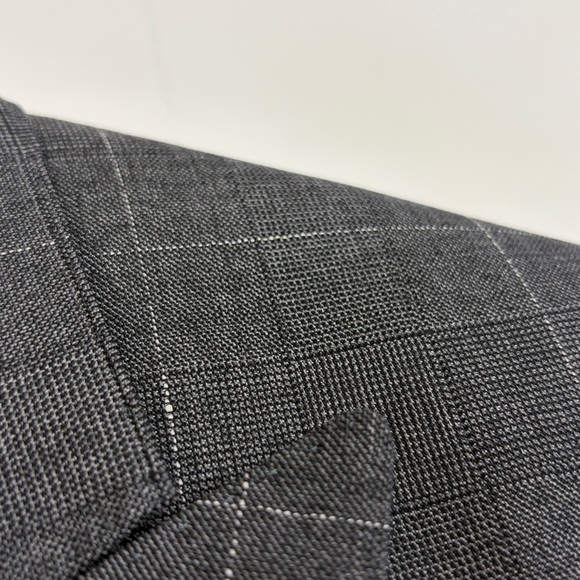Atelier Munro Sport Coat Mens 40S Gray Glencheck Windowpane Wool Custom Made - Picture 6 of 16